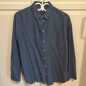 Everlane The Relaxed Oxford Shirt size 14 in Bluefin